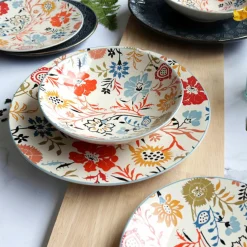 Novastyl 6 Assiettes PlatesJaipur 27Cm En Grès