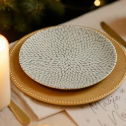 Novastyl 6 Assiettes PlatesJasmin 27Cm EnPorcelaine Blanc