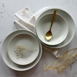 Novastyl 6 Assiettes PlatesMetropolitan 27Cm EnPorcelaine Blanche