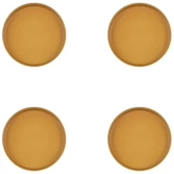 Bjorn 4 Assiettes Scandi jaune ocre - D.16 cm