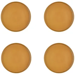 Bjorn 4 Assiettes Scandi jaune ocre - D.21 cm
