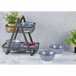 Bjorn 6 Bols apéritif Pattern Dark blue bleu foncé - D.12 cm