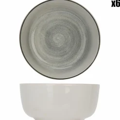 Cosy & Trendy 6 Bols en Grès Baltic gris - D.14.5 cm