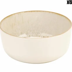 Cosy Trendy 6 Bols en Grès Baltic Luna moutarde - D.14.5 cm