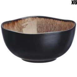 New Bjorn 6 Bols en Grès Iris beige/marron - 30 cl