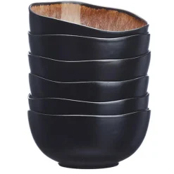 New Bjorn 6 Bols en Grès Iris beige/marron - 30 cl