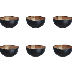 New Bjorn 6 Bols en Grès Iris beige/marron - 30 cl