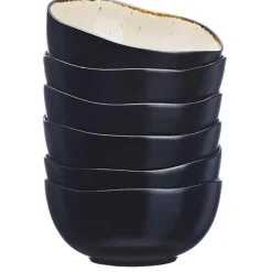 Bjorn 6 Bols en Grès Iris blanc/ivoire - 30 cl