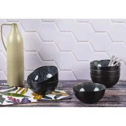 Hot Bjorn 6 Bols en Grès Iris bleu foncé - 30 cl