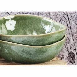 Discount Bjorn 6 Bols en Grès Magma verts - D.18.5 cm