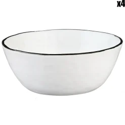 Bjorn 4 Bols en Grès Pure blanc neige - 100 cL