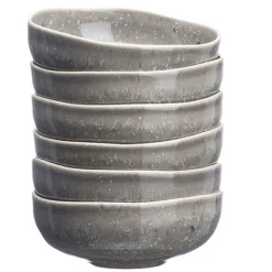 Bjorn 6 Bols en Grès Stellar gris/anthracite - 25 cl