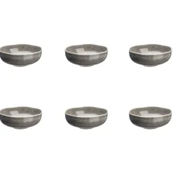 Bjorn 6 Bols en Grès Stellar gris/anthracite - 25 cl