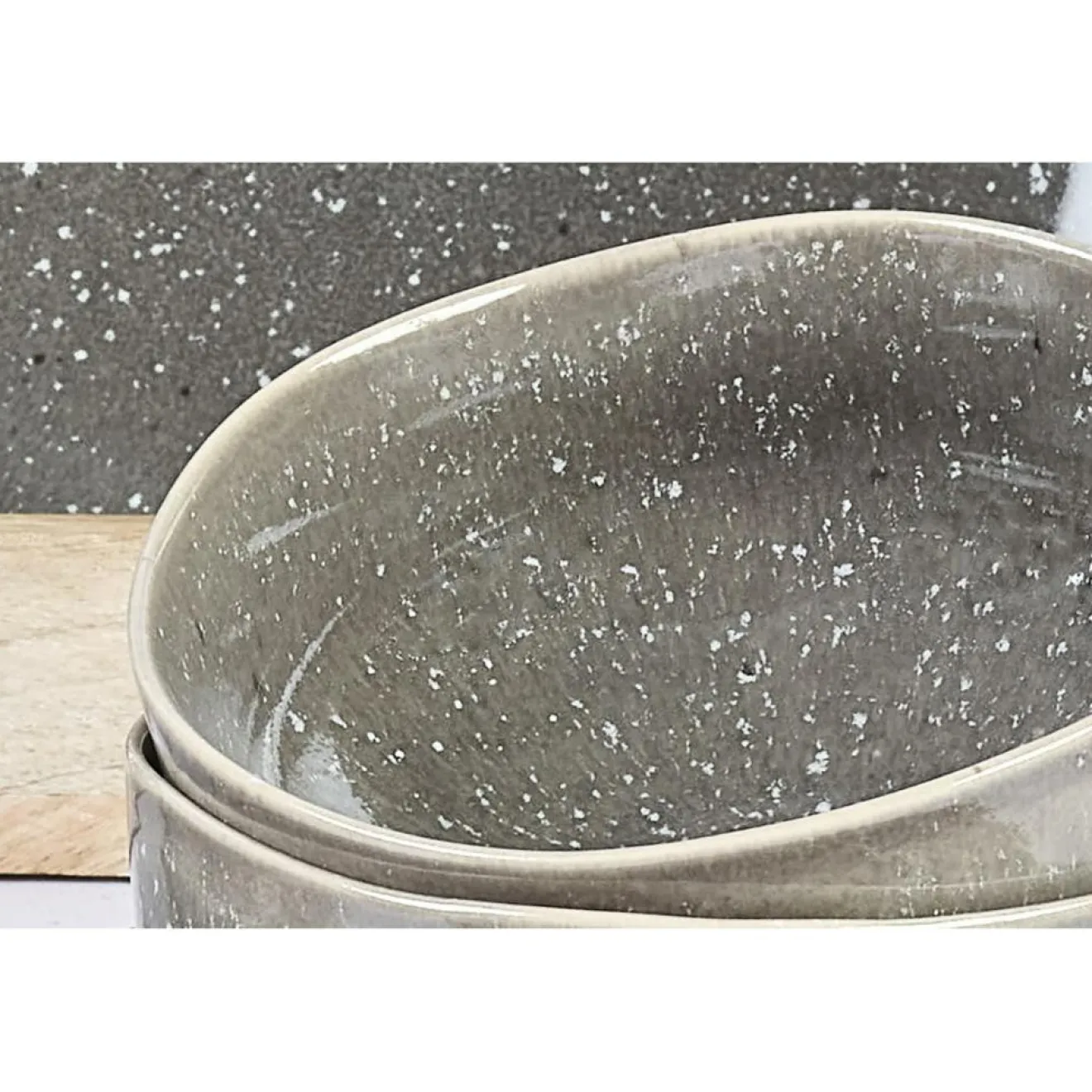 Bjorn 6 Bols en Grès Stellar gris/anthracite - 70 cl