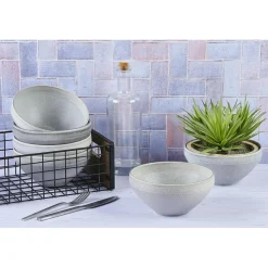 Discount Bjorn 6 Bols en Grès Stone gris clair - 120 cl