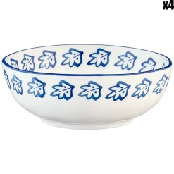 Bjorn 4 Bols en Porcelaine Napoli multicolores - 90 cL