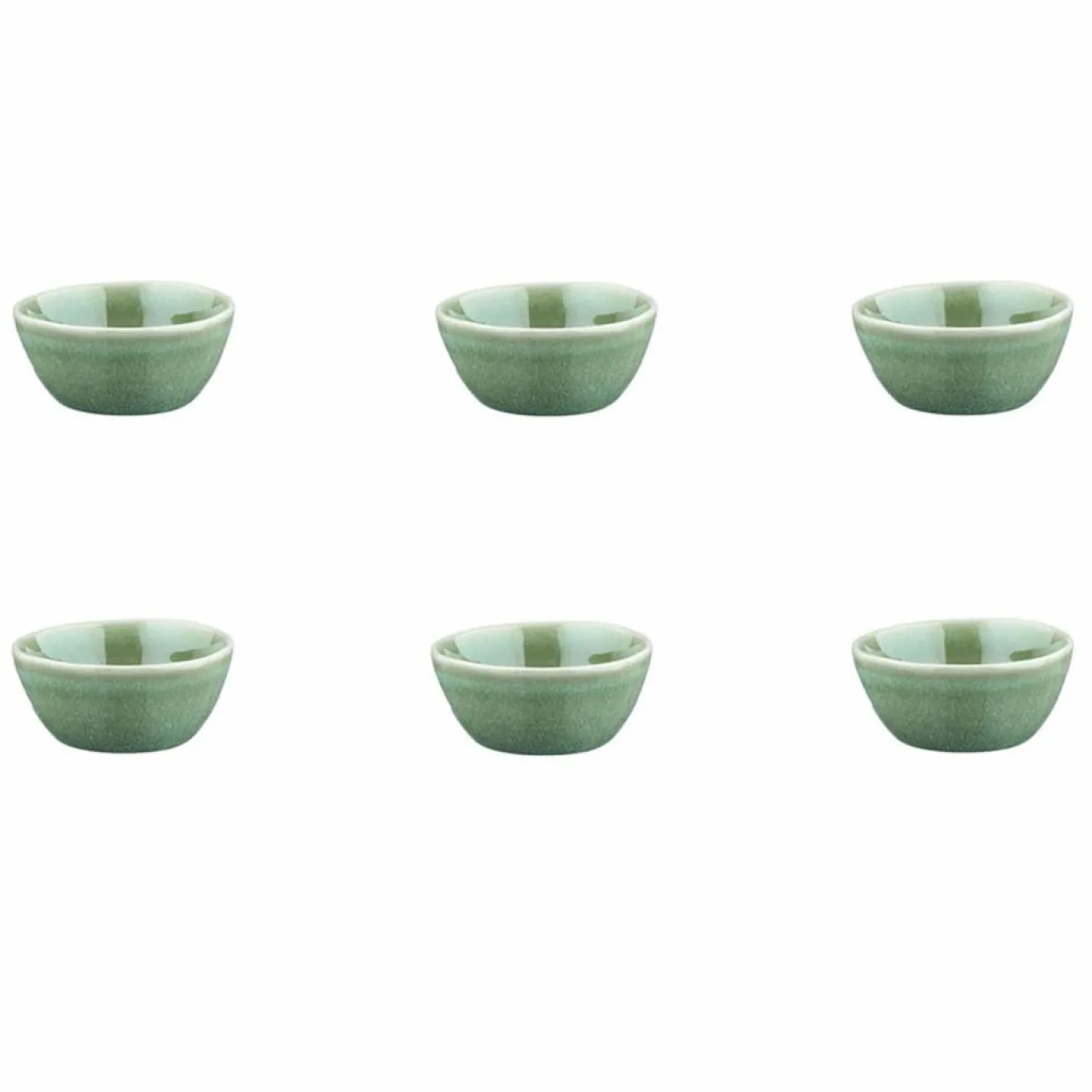 New Bjorn 6 Bols Magma verts - D.9 cm