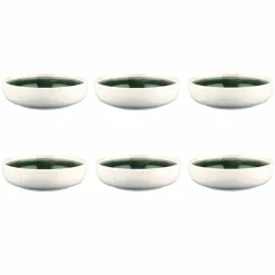 Outlet Bjorn 6 Bols Oxygen gris/vert bouteille/beige - D.17.5 cm