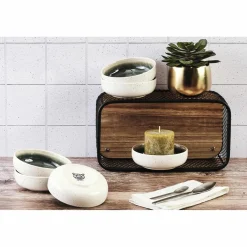 Hot Bjorn 6 Bols Oxygen gris/vert bouteille/beige - D.13 cm