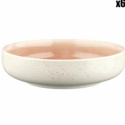 Bjorn 6 Bols Oxygen rose poudre/beige - D.22 cm