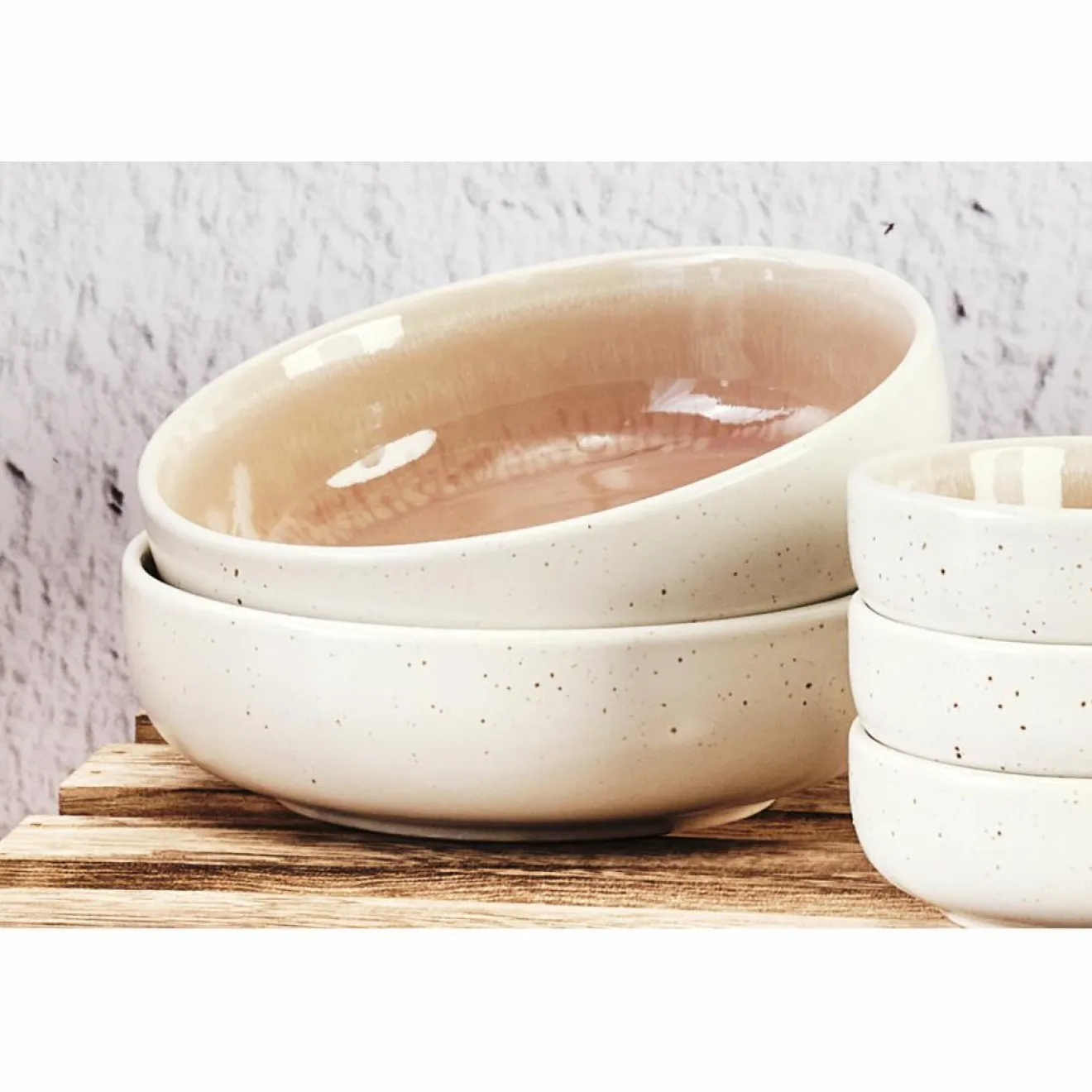 Online Bjorn 6 Bols Oxygen rose poudre/beige - D.13 cm