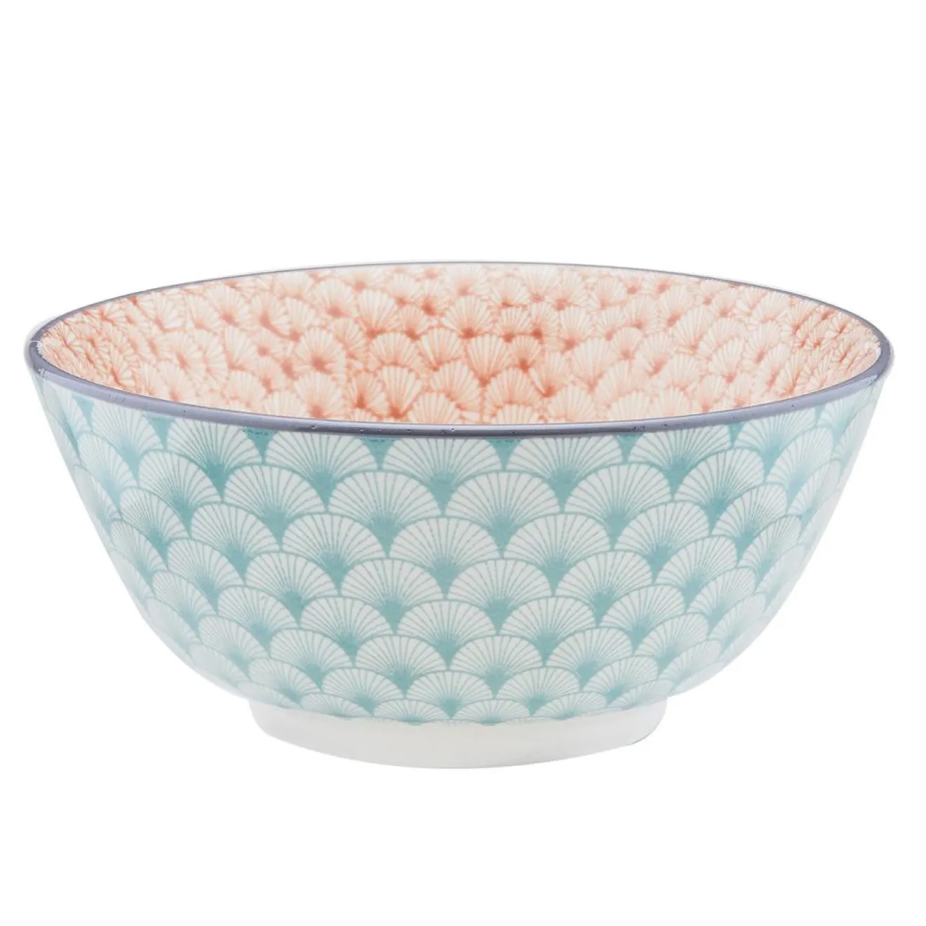 Bjorn 6 Bols petit-déjeuner Pastel rose pastel/bleu pastel/vert pastel - D.15 cm