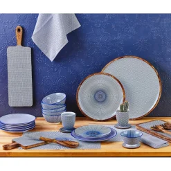 Bjorn 6 Bols petit-déjeuner Pattern Dark blue bleu foncé - D.15 cm