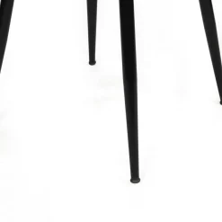 Wooden Art 2 Chaises Kusakli crème/noir - 43x82x43 cm