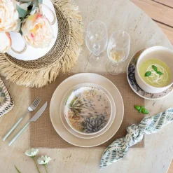 Novastyl 6 Coupelles Corfou600Ml En Grès Bleu