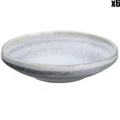 Bjorn 6 Coupelles en Grès Stone gris clair - 20 cl