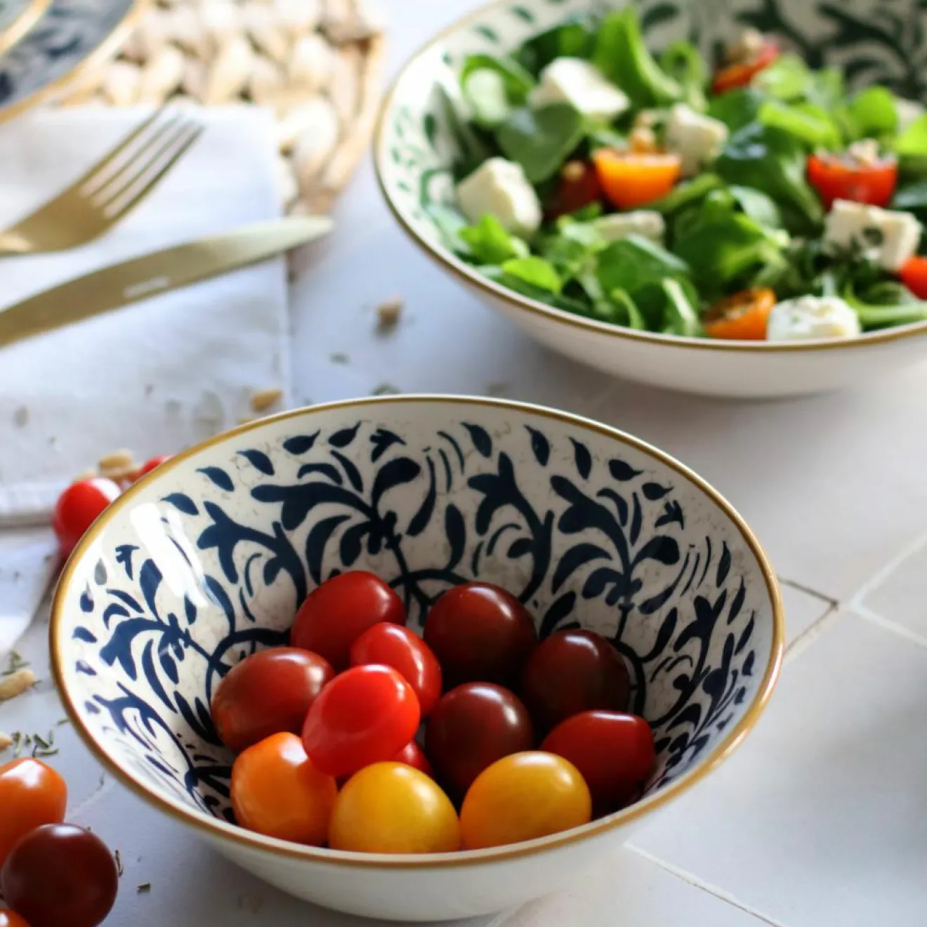 Online Novastyl 6 Coupelles Héraclée500Ml En Grès DécorBleu