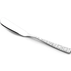 Fauchon 2 couteaux à beurre Signature argentés