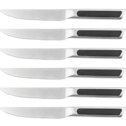 Bjorn 6 Couteaux à steak Loki inox mat - 24x2x1 cm