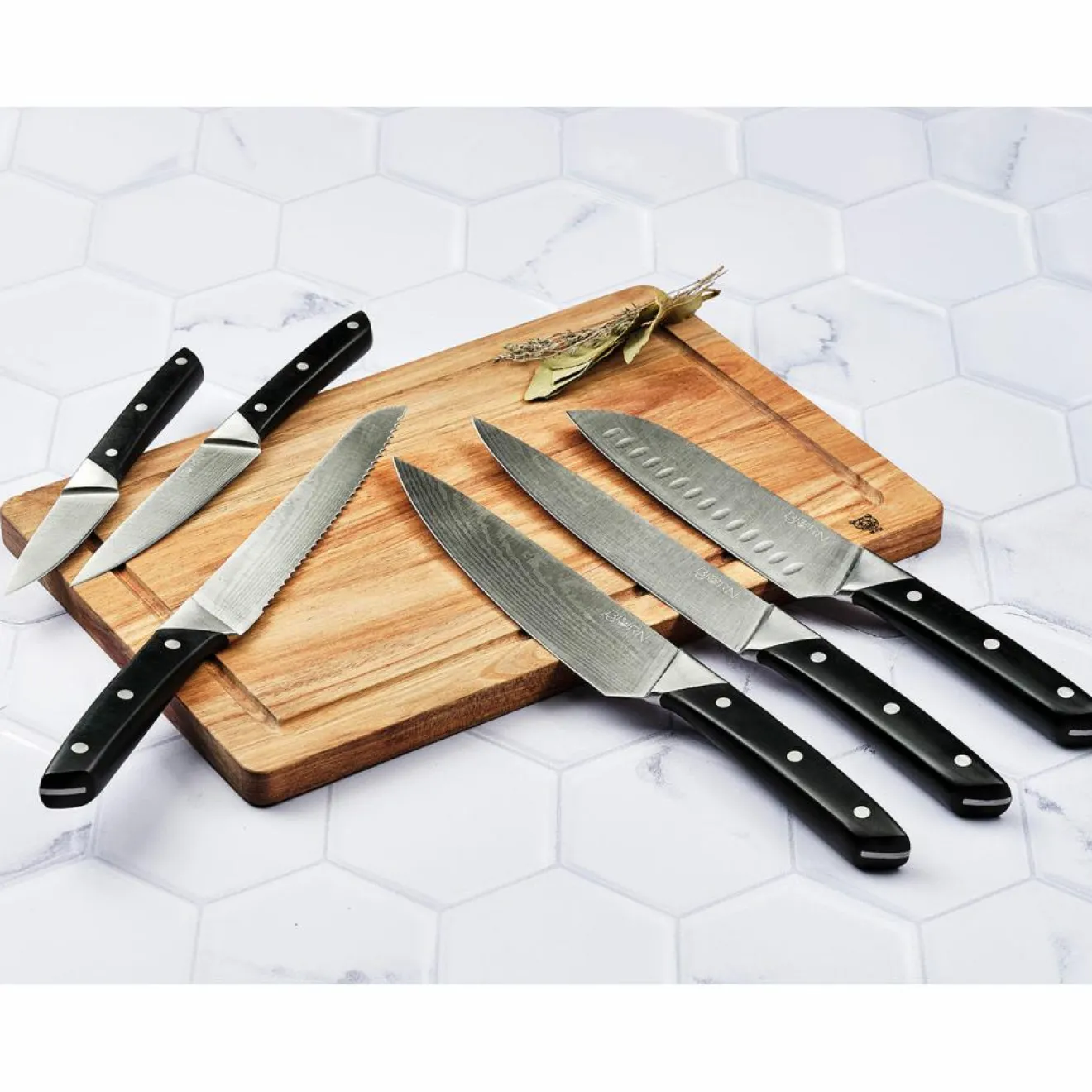 Hot Bjorn 6 Couteaux de cuisine Erling inox mat