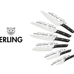 Hot Bjorn 6 Couteaux de cuisine Erling inox mat