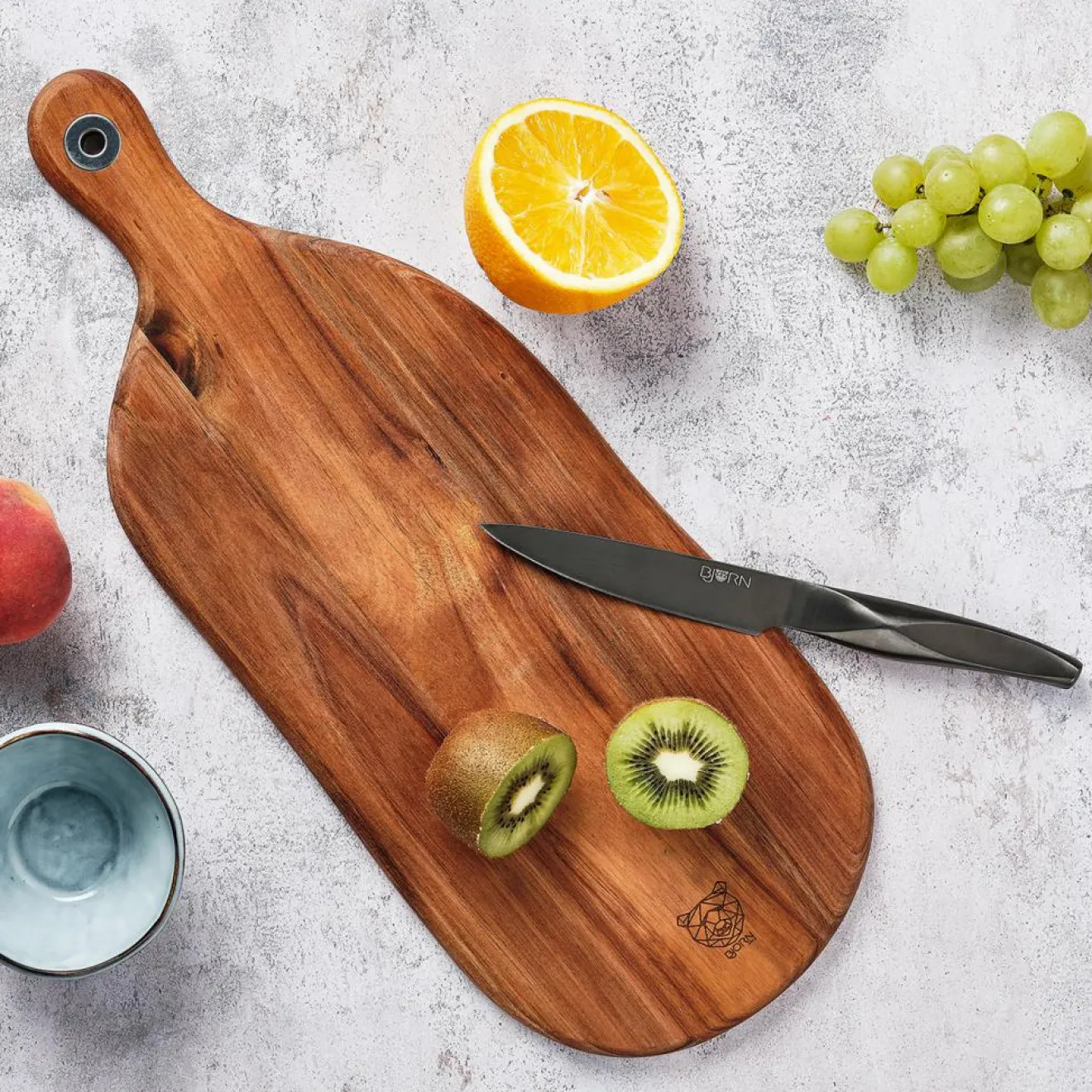 Bjorn 6 Couteaux de cuisine Larus - 6 pièces gris métal