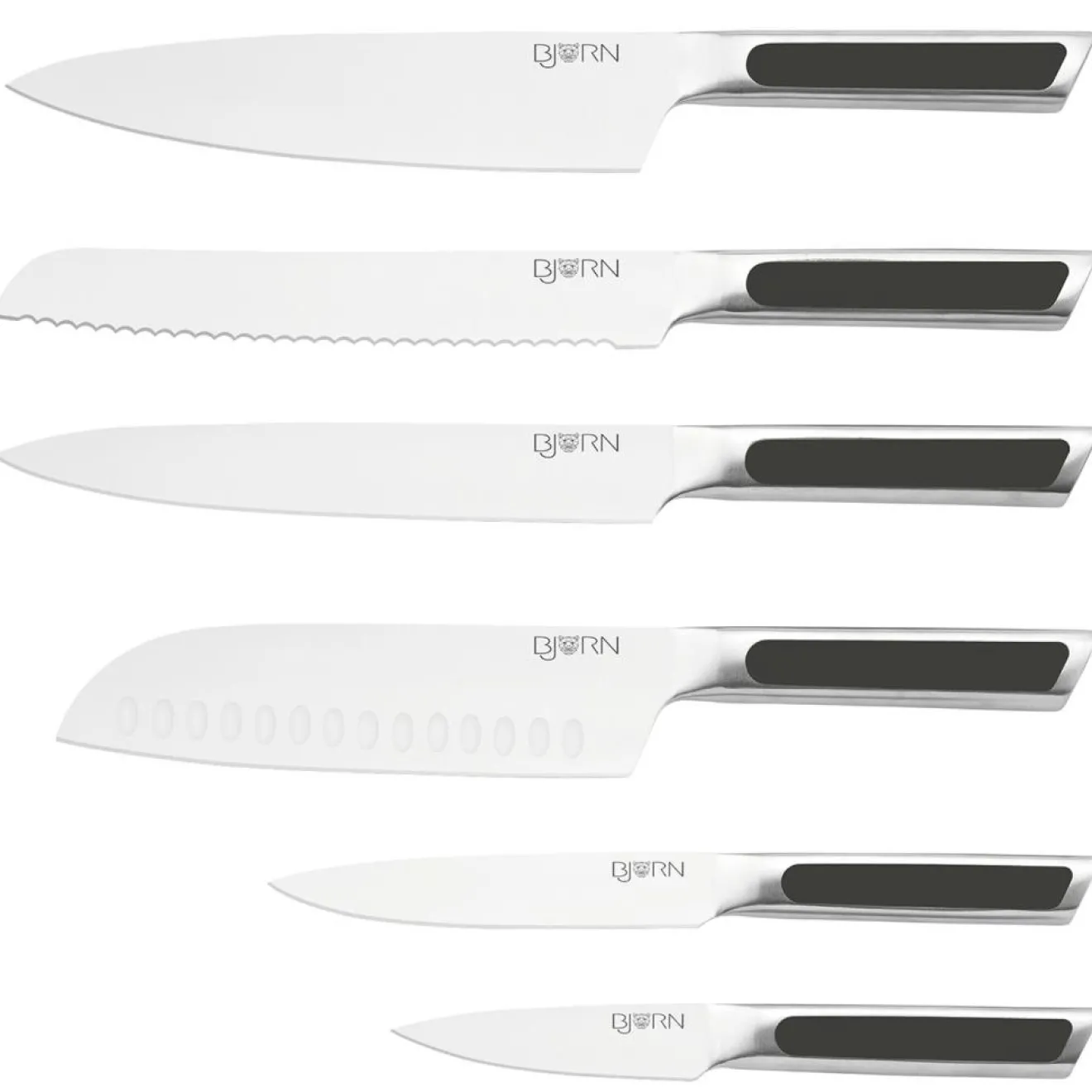 Best Bjorn 6 Couteaux de cuisine Loki inox mat