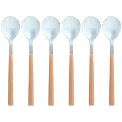 Menastyl 6 Cuillère à café Colorama noisette - 16.5 cm