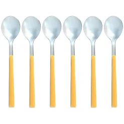 Menastyl 6 Cuillère à café Colorama safran - 16.5 cm