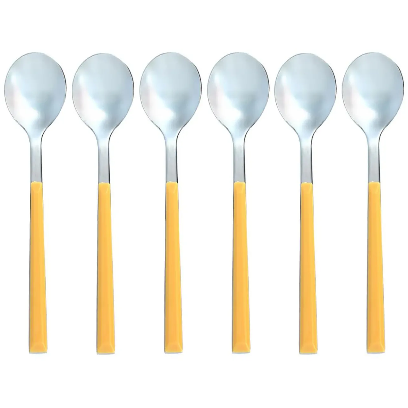 Menastyl 6 Cuillère à café Colorama safran - 16.5 cm