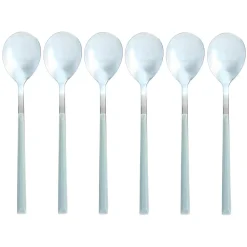 New Menastyl 6 Cuillères de table Colorama grises - 21.5 cm