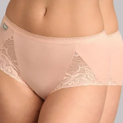 New Playtex 2 Culottes Coton Feminine beiges
