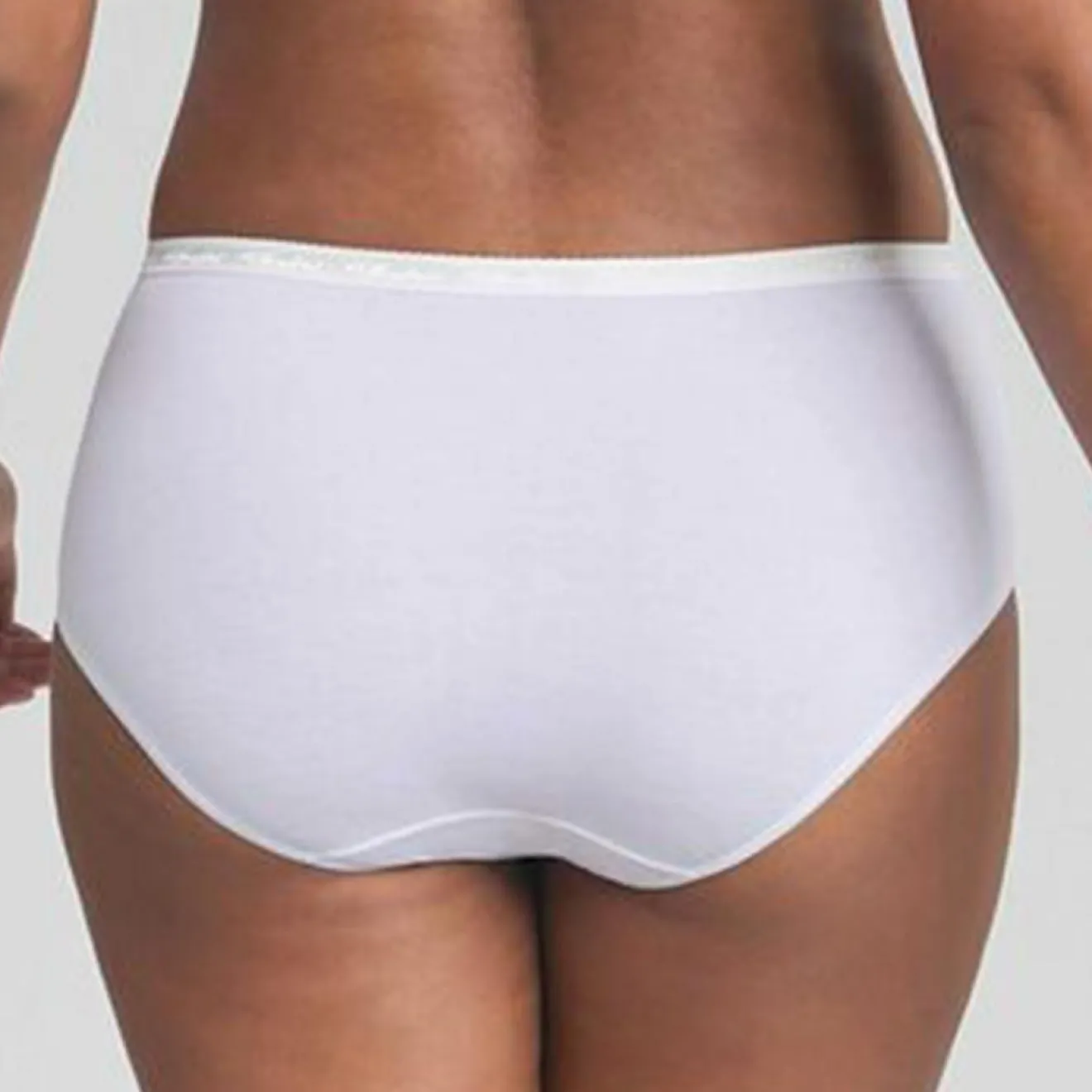 Femme Playtex 2 Culottes en Coton Bio blanches