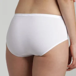 New Playtex 3 Culottes midi Cotton Bio blanc/beige/noir