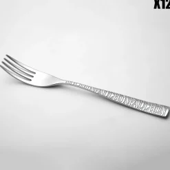 Fauchon 12 Fourchettes à entremets Signature argentées - 18.6 cm