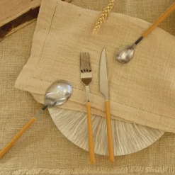 Menastyl 6 Fourchettes de table Colorama safran - 21 cm