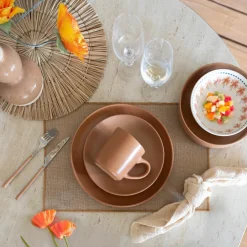 Novastyl 6 Mugs Arita 38Cl EnGrès Marron