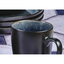 Hot Bjorn 6 Mugs en Grès Iris bleu foncé - 40 cl