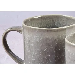 New Bjorn 6 Mugs en Grès Stellar gris/anthracite - 40 cl