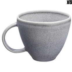 Online Bjorn 6 Mugs en Grès Stone gris clair - 25 cl